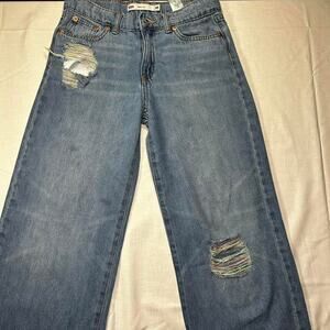 Levis 501 blue jeans size